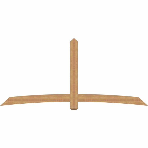 Ekena Millwork Bellingham Timber Gable Bracket, Western Red Cedar, 108"W x 49"H x 5 1/2"D x 5 1/2"F, 11/12 Pitch GBW108X49X0606BEL00SWR - main